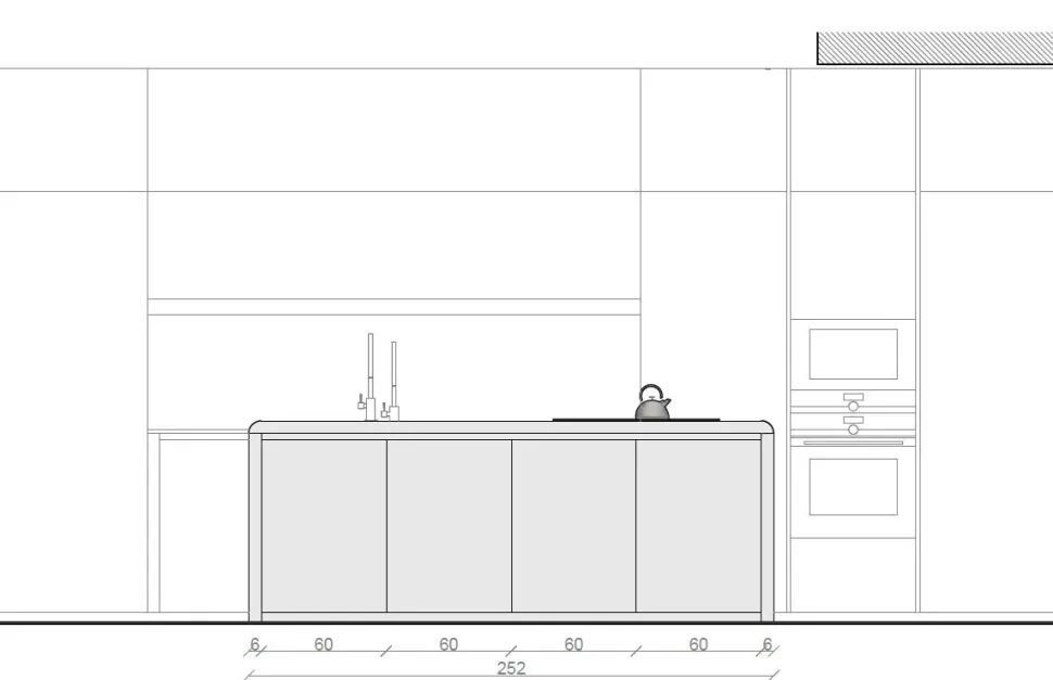Cucina grigia moderna con isola Corner Zampieri cucine a soli 38950 Euro