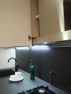 Cucina grigia moderna lineare Scavolini Cucina sax