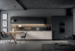 Cucina grigia moderna lineare Arredo3 Ylak a soli 14217 Euro