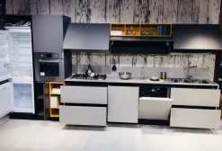 Cucina grigia moderna lineare Plk silicio Artigianale in offerta