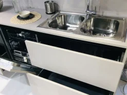 Cucina grigia moderna lineare Plk silicio Artigianale in offerta