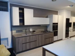 Cucina grigio design lineare Cloe Arredo3
