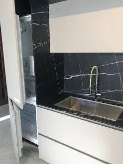 Cucina grigio design lineare Soul Ernestomeda