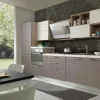 Cucina grigio moderna lineare Cucina mod.futura con ante in fenix colore grigio londra scontata del 30% S75