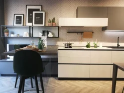 Cucina grigio moderna lineare Stosa Metropolis
