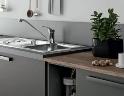 Cucina grigio moderna lineare Pd15 * Artigianale in offerta