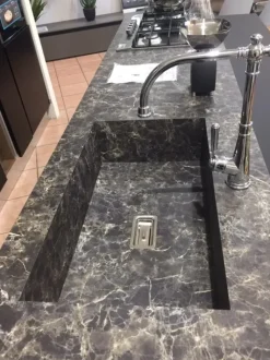 Cucina Imab group moderna ad isola altri colori in nobilitato Piana / caprera