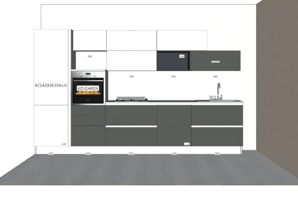 Cucina in laccato lucido Mobilificio bellutti a PREZZI OUTLET -41%