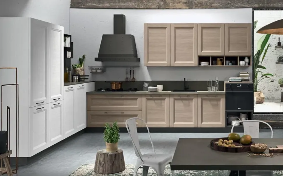 Cucina in legno Cucine store a PREZZI OUTLET