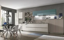 Cucina Infinity moderna rovere chiaro lineare Stosa scontata 25%