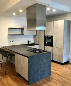 Cucina Ingrosso cucine moderne icm07 moderna grigio con penisola Primopiano cucine