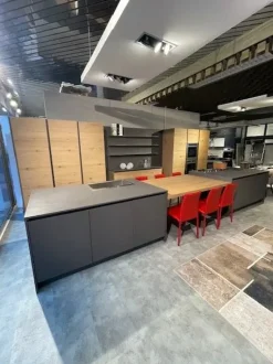 Cucina Kalì ecomalta moderna grigio Arredo3 ad isola scontata 61%