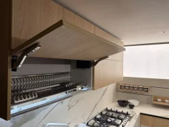 Cucina Kalí moderna altri colori Arredo3 ad angolo scontata 50%