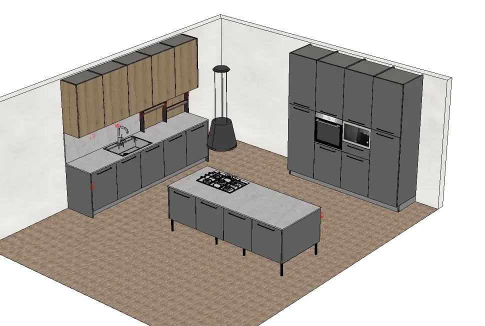 Cucina Kali 9 con isola Arredo3 con un ribasso imperdibile