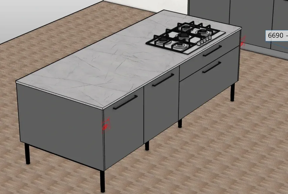 Cucina Kali 9 con isola Arredo3 con un ribasso imperdibile