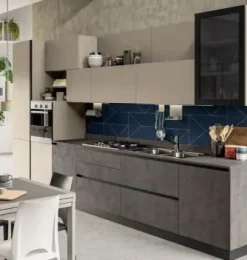Cucina Kaya moderna altri colori lineare Stosa