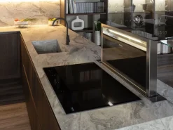 Cucina Klab 01 outlet con penisola Diotti.com con uno sconto imperdibile