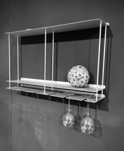 Cucina Kriptonite design lineare grigia in acciaio Cantinetta krossing