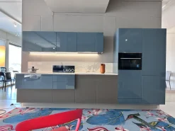 Cucina Lago design lineare altri colori in vetro 36e8