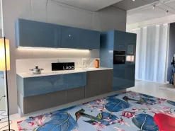 Cucina Lago design lineare altri colori in vetro 36e8