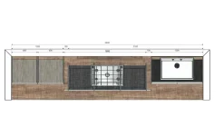 Cucina lineare Canova Bamax con un ribasso vantaggioso