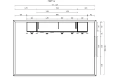 Cucina lineare classica bianca Imab Giglio