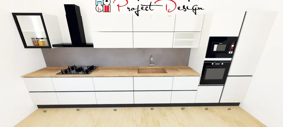 Cucina lineare design bianca Astra Line a soli 8500€