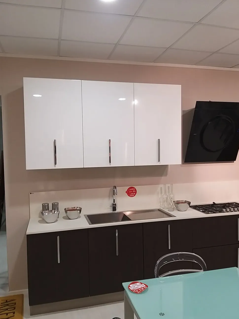 Cucina lineare design Doge Maistri cucine a prezzo scontato