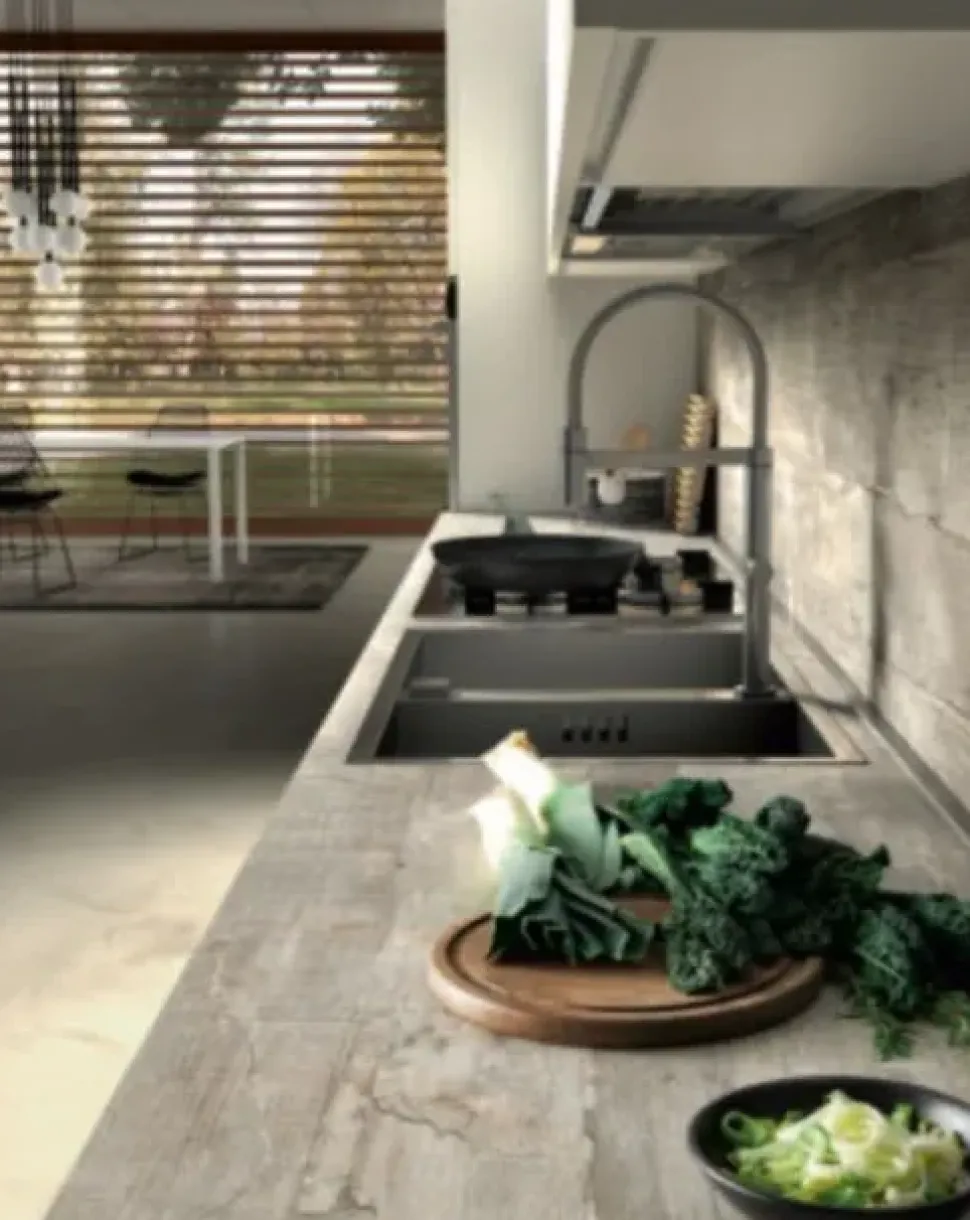 CUCINA lineare Essebi Mhid stella cemento SCONTATA 30%