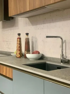 Cucina lineare in laccato lucido altri colori Color trend a prezzo ribassato