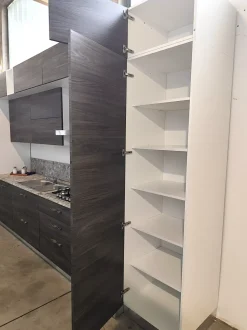 Cucina lineare in laminato materico a prezzo scontato 58%