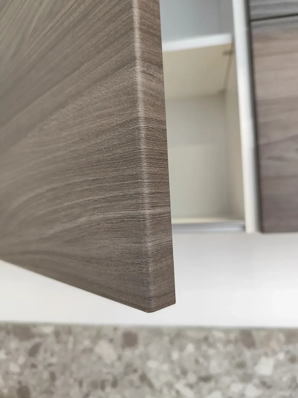 Cucina lineare in laminato materico a prezzo scontato 58%