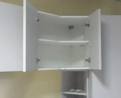 Cucina lineare in laminato materico bianca People a prezzo scontato