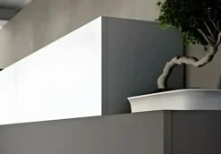 Cucina lineare in laminato opaco a prezzo scontato 30%