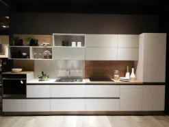 Cucina lineare in laminato materico altri colori Immagina head a prezzo ribassato