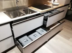 Cucina lineare in laminato materico altri colori Immagina head a prezzo ribassato