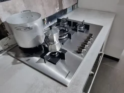 Cucina lineare in laminato materico altri colori Infinity maniglia grip a prezzo ribassato