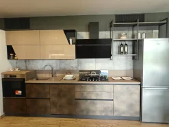 Cucina lineare in laminato materico altri colori Liberamente a prezzo scontato