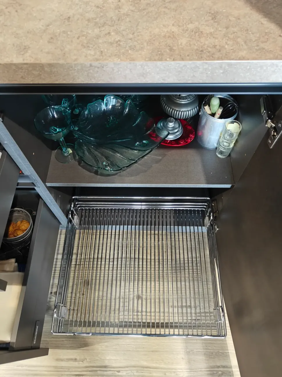 Cucina lineare in laminato materico altri colori Liberamente a prezzo scontato