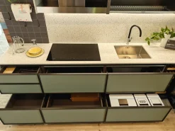 Cucina lineare in laminato opaco altri colori Jeometrica a prezzo scontato