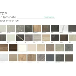 Cucina lineare in laminato materico a prezzo scontato 50%