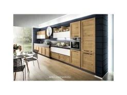 Cucina lineare in legno altri colori Curry a prezzo ribassato