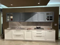 Cucina lineare in legno a prezzo scontato 60%