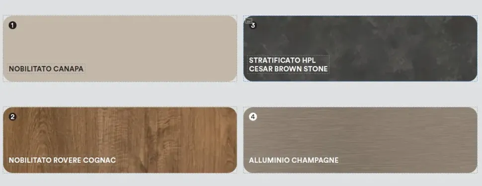 Cucina lineare in nobilitato modello Quadra compo 07 ad un prezzo riservato