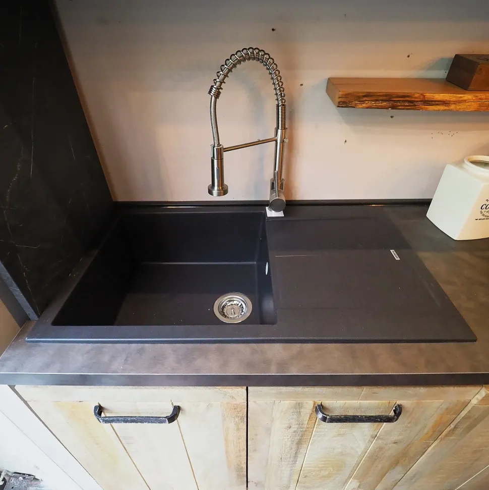 Cucina lineare industriale rovere chiaro Collezione esclusiva Cuicna industrial jupiter moderna a soli 4990€