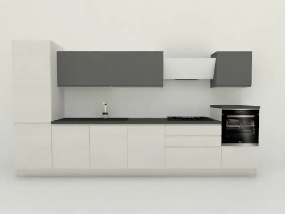 Cucina lineare Jey Creo kitchens con uno sconto del 50%