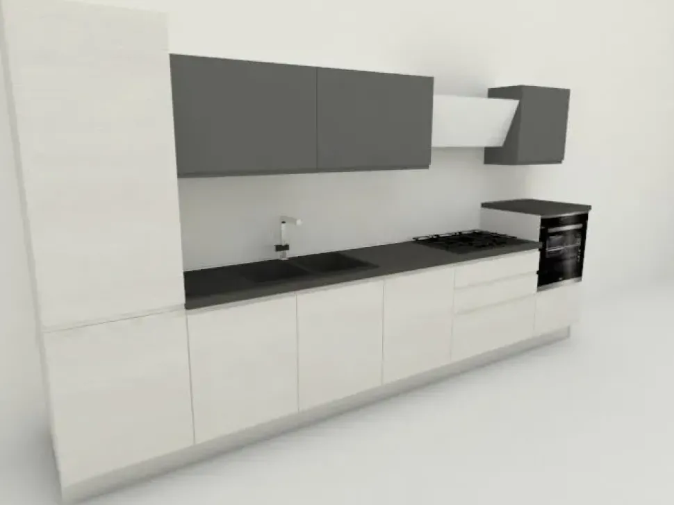 Cucina lineare Jey Creo kitchens con uno sconto del 50%