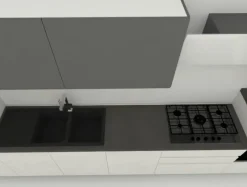 Cucina lineare Jey Creo kitchens con uno sconto del 50%