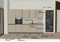 Cucina lineare moderna altri colori Gicinque 300promo2026bis a soli 4990 Euro