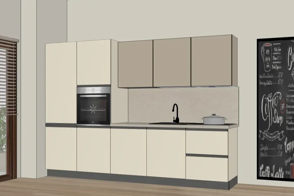 Cucina lineare moderna altri colori Gicinque 300promo2026bis a soli 4990 Euro